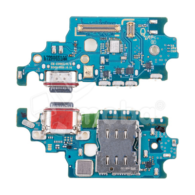 Шлейф для Samsung Galaxy S21+ (G996U/America/EU version) плата системный разъем/разъем SIM/микрофон - Премиум