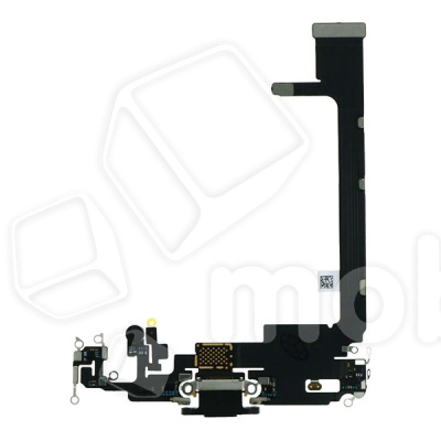 Шлейф для iPhone 11 Pro Max (A2218) на системный разъем/микрофон Черный