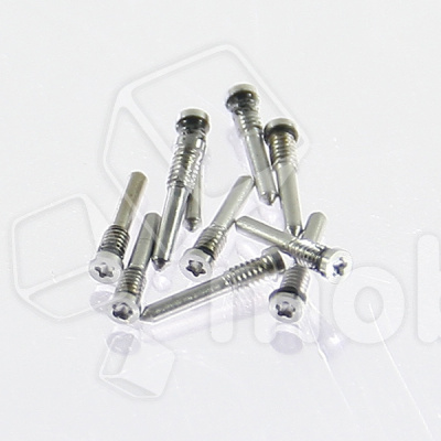 Винты для iPhone X/Xs/Xs Max/11/11 Pro/11 Pro Max/12/12 mini/12 Pro/12 Pro Max/13/13 mini/13 Pro/13 Pro Max/14/14 Pro/14 Plus/14 Pro Max/15/15 Pro/15 Plus/15 Pro Max/16/16e/16 Pro/16 Pro Max внешний (10 шт.) Серебро