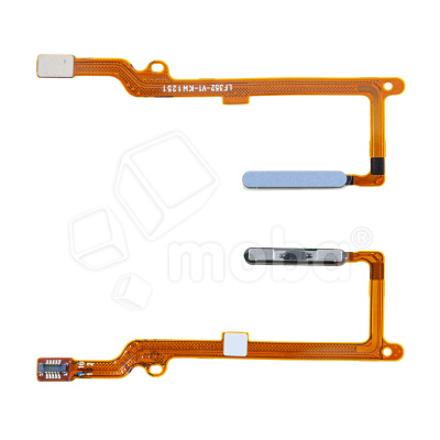Шлейф для Huawei Honor X8a 4G/90 Lite (CRT-LX1/CRT-NX1) сканер отпечатка пальцев Голубой