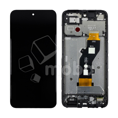 Дисплей для Tecno Spark Go 1 (KL4) модуль с рамкой Черный - OR