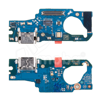 Шлейф для Samsung Galaxy M55 5G (M556B) плата системный разъем/микрофон - Премиум