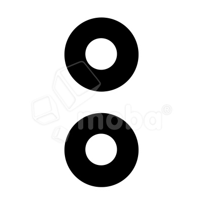 Стекло камеры для Samsung Galaxy S25 Edge (S937B) (комплект 2 шт.) Черный