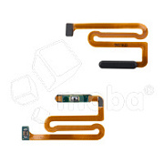 Шлейф для Samsung Galaxy M12/A12/A12 Nacho (M127F/A125F/A127F) сканер отпечатка пальцев Черный