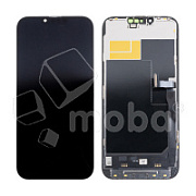 Дисплей для iPhone 13 Pro Max (A2645) в сборе с тачскрином Черный - (Soft OLED, Full HD, 120 Гц) (с верификацией = с привязкой без ошибки)