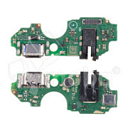 Шлейф для Itel A70 (A665L) плата на системный разъем/разъем гарнитуры/микрофон - Премиум