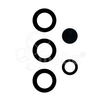 Стекло камеры для Samsung Galaxy S25 Ultra (S938B) (комплект 5 шт.) Черный