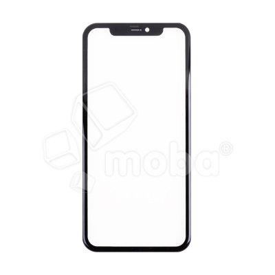 Стекло для переклейки iPhone 11 (A2221) с OCA пленкой + рамка Черный - OR (Feaglet)