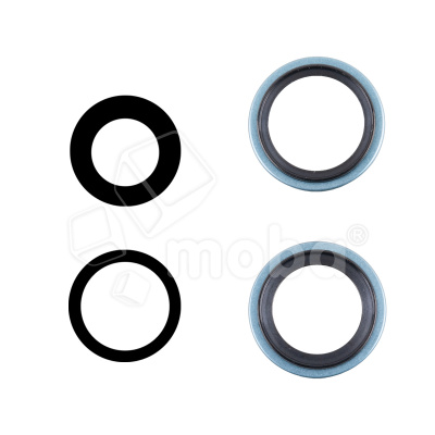 Стекло камеры для iPhone 16/16 Plus (комплект 2 шт.) Бирюзовый