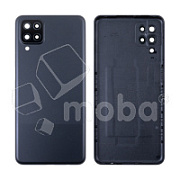 Задняя крышка для Samsung Galaxy A12/A12 Nacho (A125F/A127F) Черный - Премиум