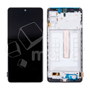 Дисплей для Samsung Galaxy M52 5G (M526B) модуль с рамкой Черный - (OLED) (Full Size)