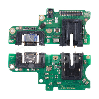 Шлейф для Tecno Camon 30 4G (CL6) плата на системный разъем/разъем гарнитуры/микрофон - Премиум