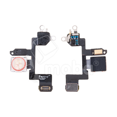 Шлейф для iPhone 12 mini (A2399) на вспышку/микрофон - Премиум