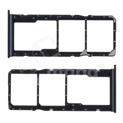 Держатель SIM для Samsung Galaxy A03 Core (A032F) Черный