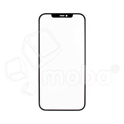 Стекло для переклейки iPhone 12 Pro Max (A2411) с OCA пленкой Черный - OR (Mitsubishi)