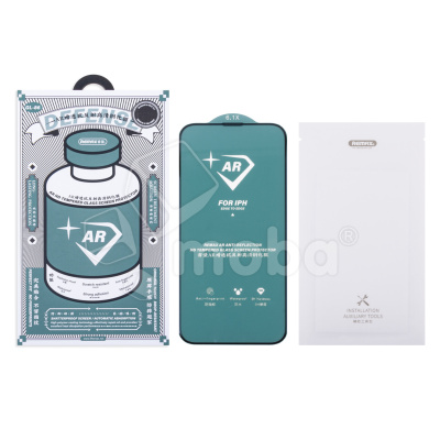 Защитное стекло "Антибликовое" Remax Medicine Glass GL-86 для iPhone 13/13 Pro/14/16e/17e Черный