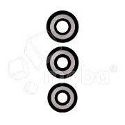 Стекло камеры для Tecno Spark 10 4G (KI5q) (комплект 3 шт.) Черный