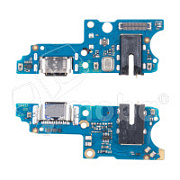 Шлейф для Tecno Spark 10 Pro (KI7) плата на системный разъем/разъем гарнитуры/микрофон - Премиум