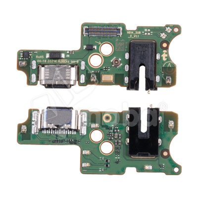 Шлейф для Infinix Note 12 2023 (X676C) плата на системный разъем/разъем гарнитуры/микрофон - Премиум