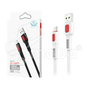 Кабель USB - Type-C XO NB151 (2.4A, плоский) Белый