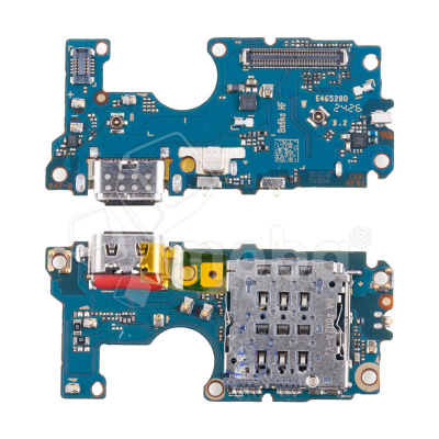 Шлейф для Motorola Moto G85 (XT2427-3) плата на системный разъем/разъем SIM/микрофон - Премиум