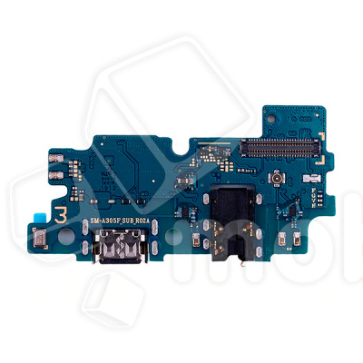 Шлейф для Samsung Galaxy A30 (A305F) плата системный разъем/разъем гарнитуры/микрофон