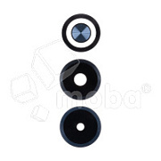 Стекло камеры для Infinix Hot 40i (X6528B) (комплект 3 шт.) Черный