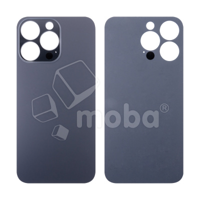 Задняя крышка для iPhone 13 Pro (A2640) Серый (стекло, узкий вырез под камеру, логотип)