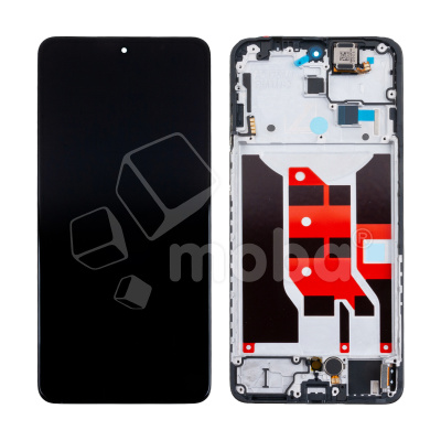 Дисплей для OPPO Reno 12 F 4G (CPH2687) модуль с рамкой Черный - (OLED)