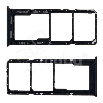 Держатель SIM для Samsung Galaxy A12 Nacho (A127F) Черный