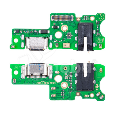 Шлейф для Tecno Pova 5 (LH7n) плата на системный разъем/разъем гарнитуры/микрофон - Премиум