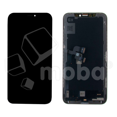 Дисплей для iPhone X (A1865/A1901) в сборе с тачскрином Черный - (Hard OLED) Стандарт (COG)