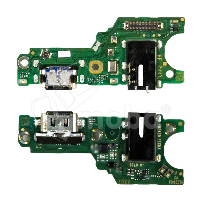 Шлейф для Vivo Y19s (V2419) плата на системный разъем/разъем гарнитуры/микрофон - Премиум