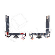 Шлейф для iPhone 17 (A3520) на системный разъем/микрофон Черный - Премиум