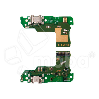 Шлейф для Huawei Honor 7A Pro/7C/Y6 2018/Y6 Prime 2018 (AUM-L29) плата на системный разъем/микрофон - Премиум