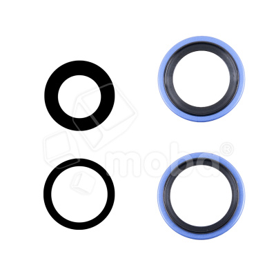 Стекло камеры для iPhone 16/16 Plus (комплект 2 шт.) Ультрамарин