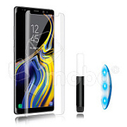 Защитное стекло "UV комплект" для Samsung Galaxy S22 Ultra (S908B) (клей, лампа)