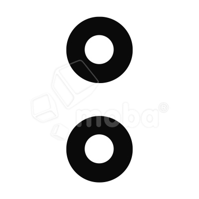 Стекло камеры для Samsung Galaxy A05 (A055F) (комплект 2 шт.) Черный