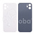 Задняя крышка для iPhone 12 (A2403) Белый (стекло, узкий вырез под камеру, логотип) - Премиум