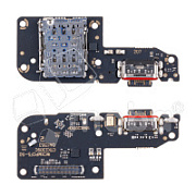 Шлейф для Xiaomi Poco F5 (23049PCD8G) плата системный разъем/разъем SIM/микрофон