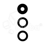 Стекло камеры для Samsung Galaxy A56 5G (A566B) (комплект 3 шт.) Черный