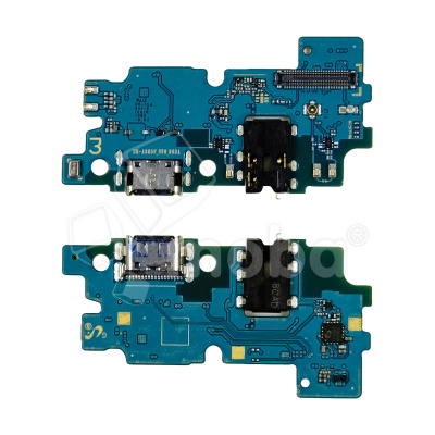 Шлейф для Samsung Galaxy A30 (A305F) плата системный разъем/разъем гарнитуры/микрофон - Премиум
