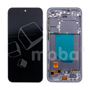 Дисплей для Samsung Galaxy S23 FE (S711B) модуль с рамкой Черный - (OLED) (Full Size)