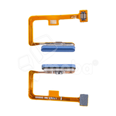 Шлейф для Xiaomi Mi 11 Lite 4G/5G (M2101K9AG/M2101K9G) сканер отпечатка пальцев Голубой